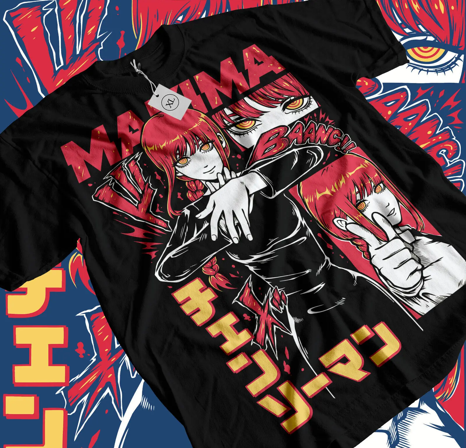 

Denji & Makima Chainsaw Man T-Shirt PochitaAnime Manga Unisex T-Shirt All Size