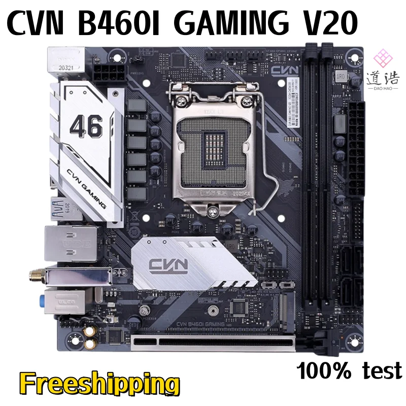 For Colorful CVN B460I GAMING V20 Motherboard 64GB PCI-E3.0 HDMI DP LGA 1200 DDR4 Mini-ITX B460 Mainboard 100% Tested Fully Work