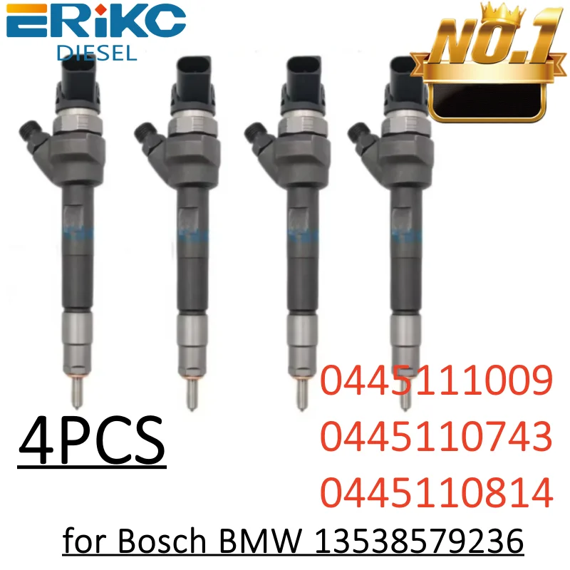 

0445111009 Common Rail Diesel Injector 0445110743 0445110814 for Bosch BMW 13538579236 4PCS