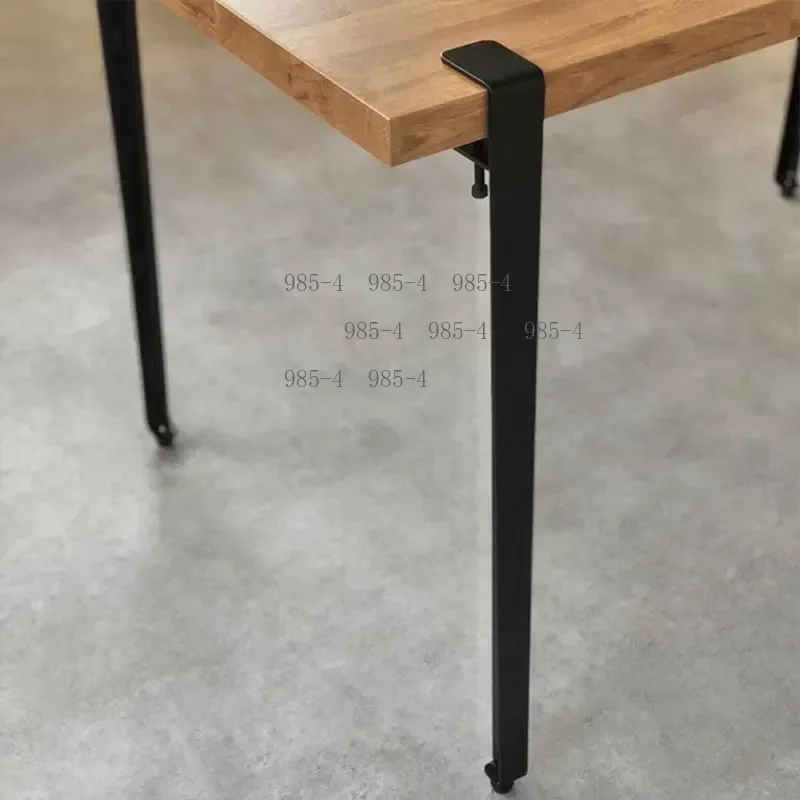 F Shaped Table Leg Clip Movable Table Foot Support With Pulley Wheel