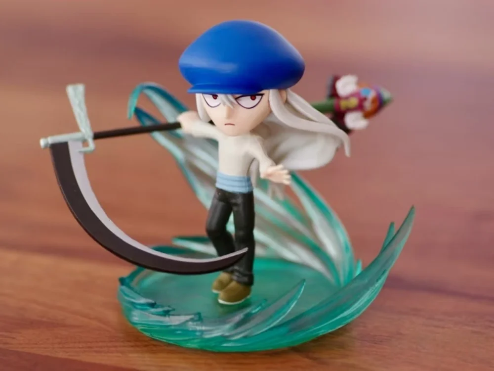 Escritorio Hunter X Hunter 4 escena en miniatura Rement comida juego comida de imitación juguetes modelo muñecas escritorio marea juego caja ciega 6 tipos