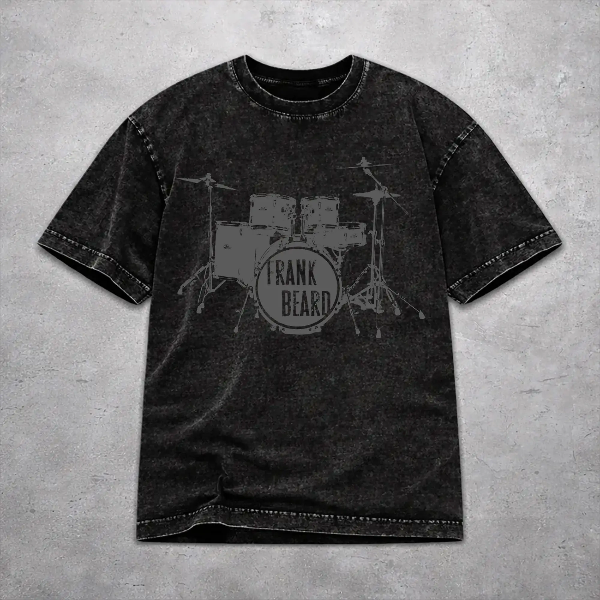 Vintage Women Men RIP Frank Beard Tee Shirt Cotton Washed  T Shirts Clothes