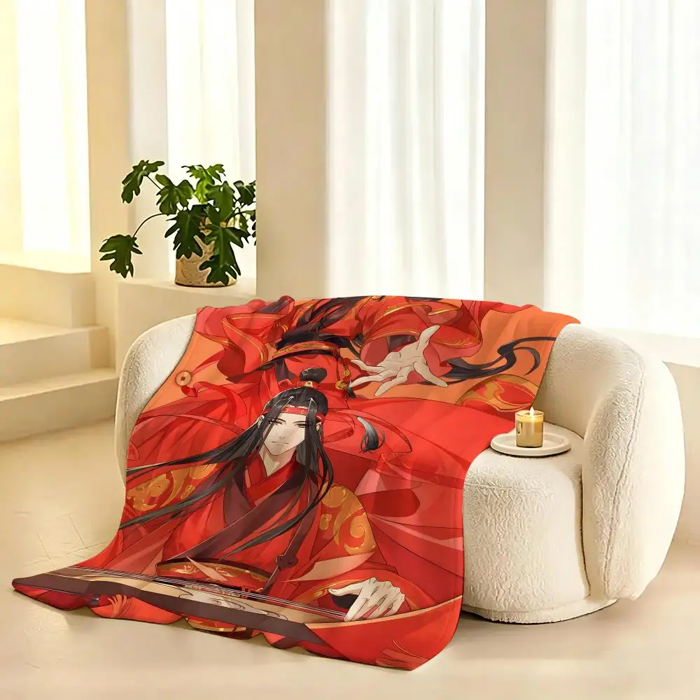Mo Dao Zu Shi Anime Throw 240g flannel blanket, suitable for sofas, beds, offices,  exquisite gift blankets