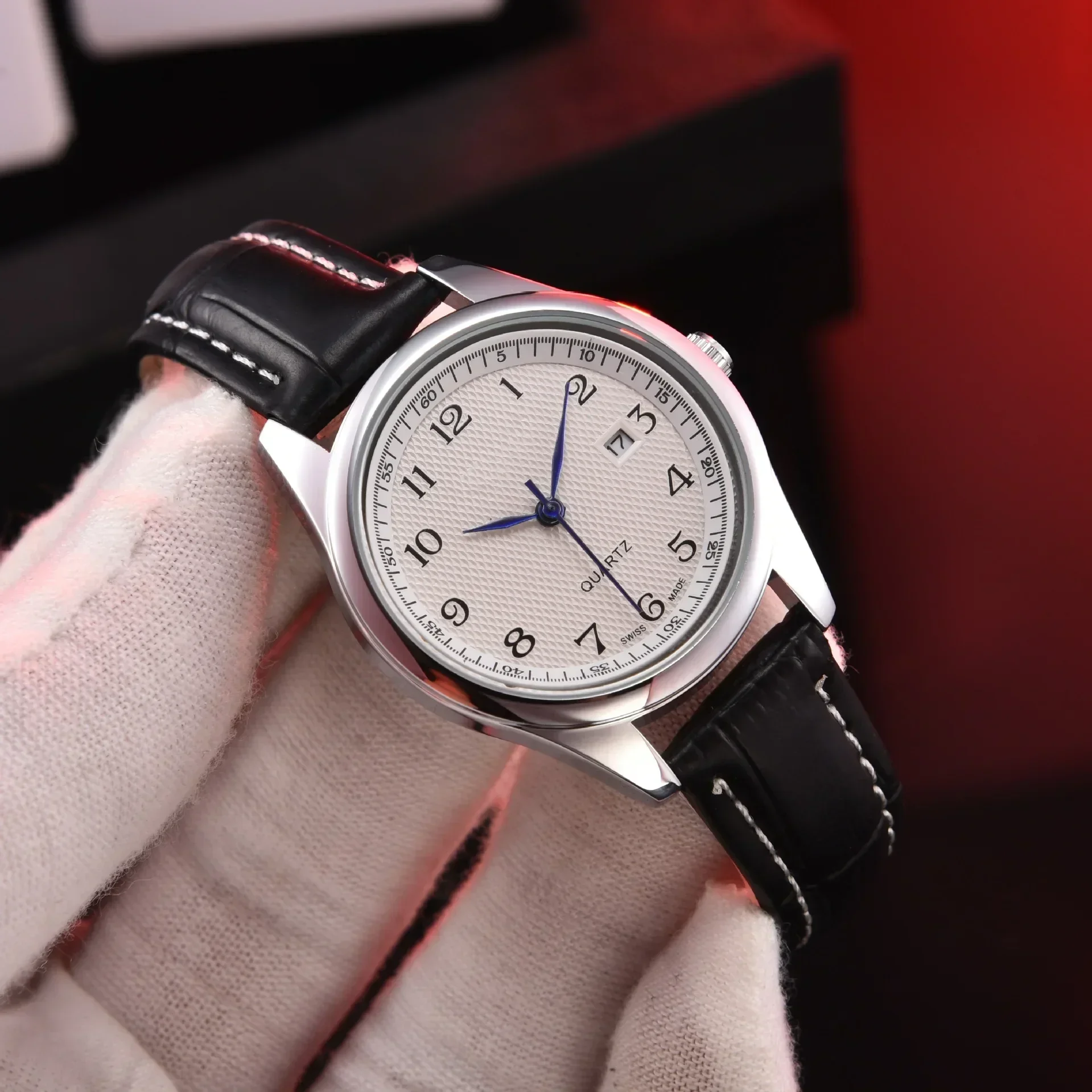 2025 New Men's Watches Military Pilot's Quartz Watch Men Simple Luminous Waterproof Wristwatch Business Leather Clock