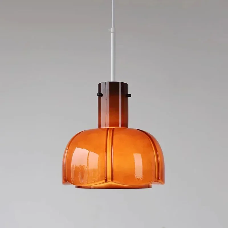 Lampe Suspendue en Verre au Design Nordique Médiéval, Luminaire Décoratif d'Nik, Idéal pour un Restaurant, un Bar ou une Table d'étude, 73 Pièces