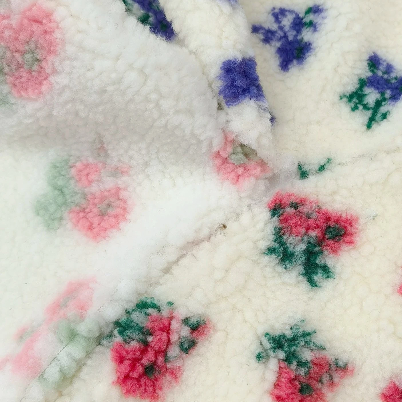 160x50 см толстая берберская флисовая ткань с маленьким цветочным принтом для одежды, домашний текстиль, наволочка, ткань