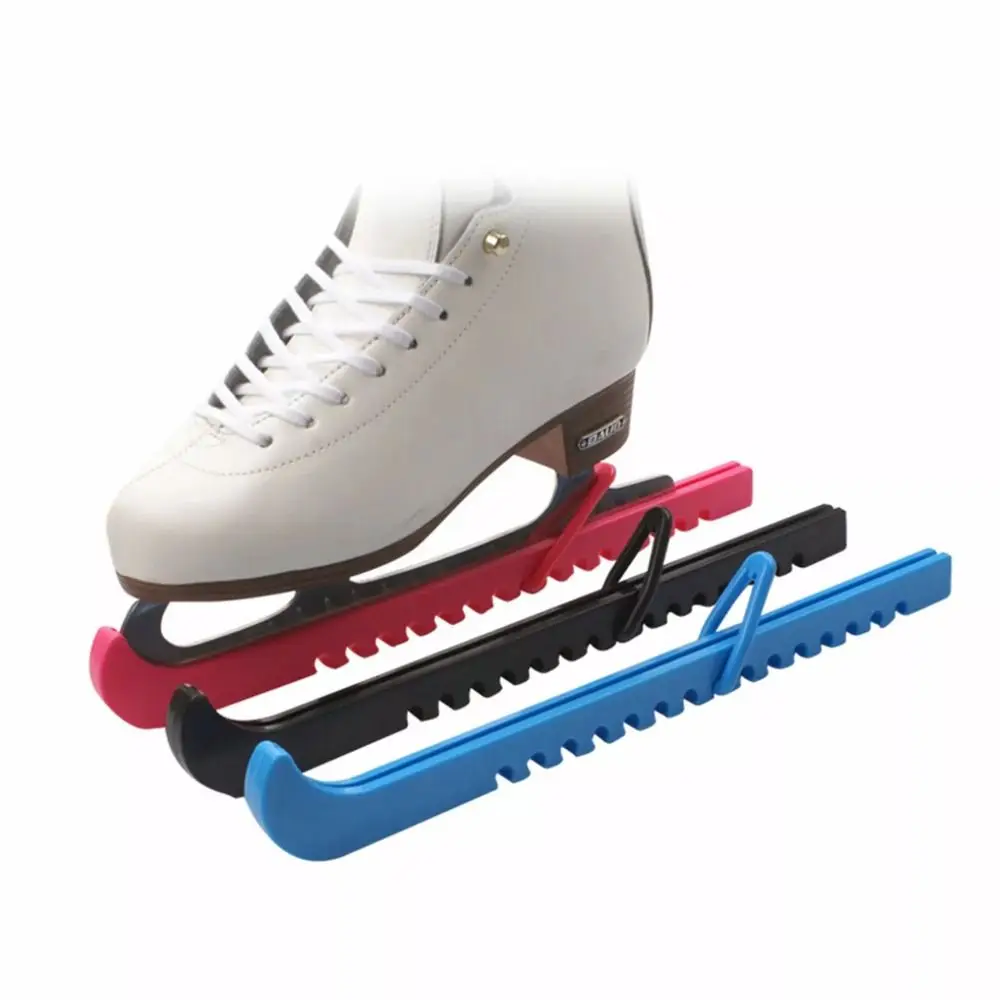 1 Pair Portable Non-Slip Ice Blade Protector Adjustable Wear-Resistant Shoes Ice Skate Covers Protector Sleeve Ice Blade Sleeve