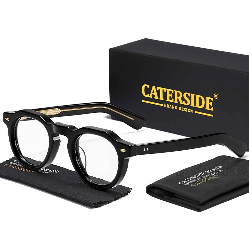 CATERSIDE Round Men's Optical Eyeglass Frame
