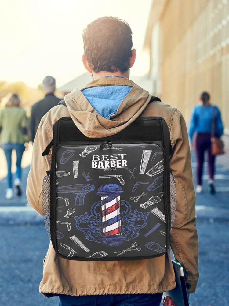 

Barber Supplies Backpack Portable Clippers Organizer Hairstylist Tools Bag Large Capacity Travel Bag Salon Storage Shoulders Bag