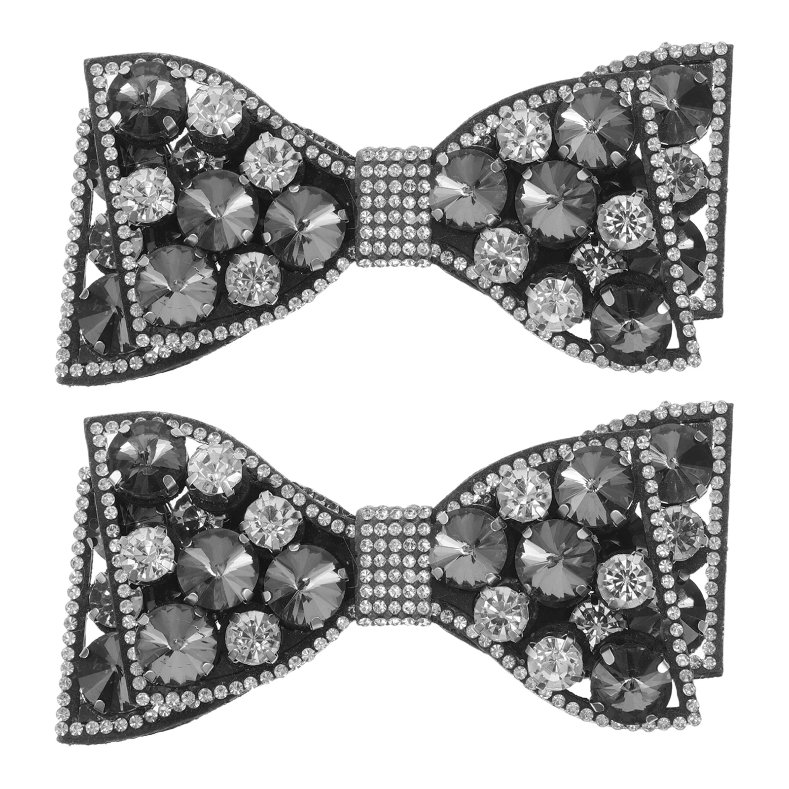 

Butterfly Bow Shoe Flower Rhinestone Decoration Black Dangle Pin Women Heels Accessories Detachable Bridal Crystal Charm Clips