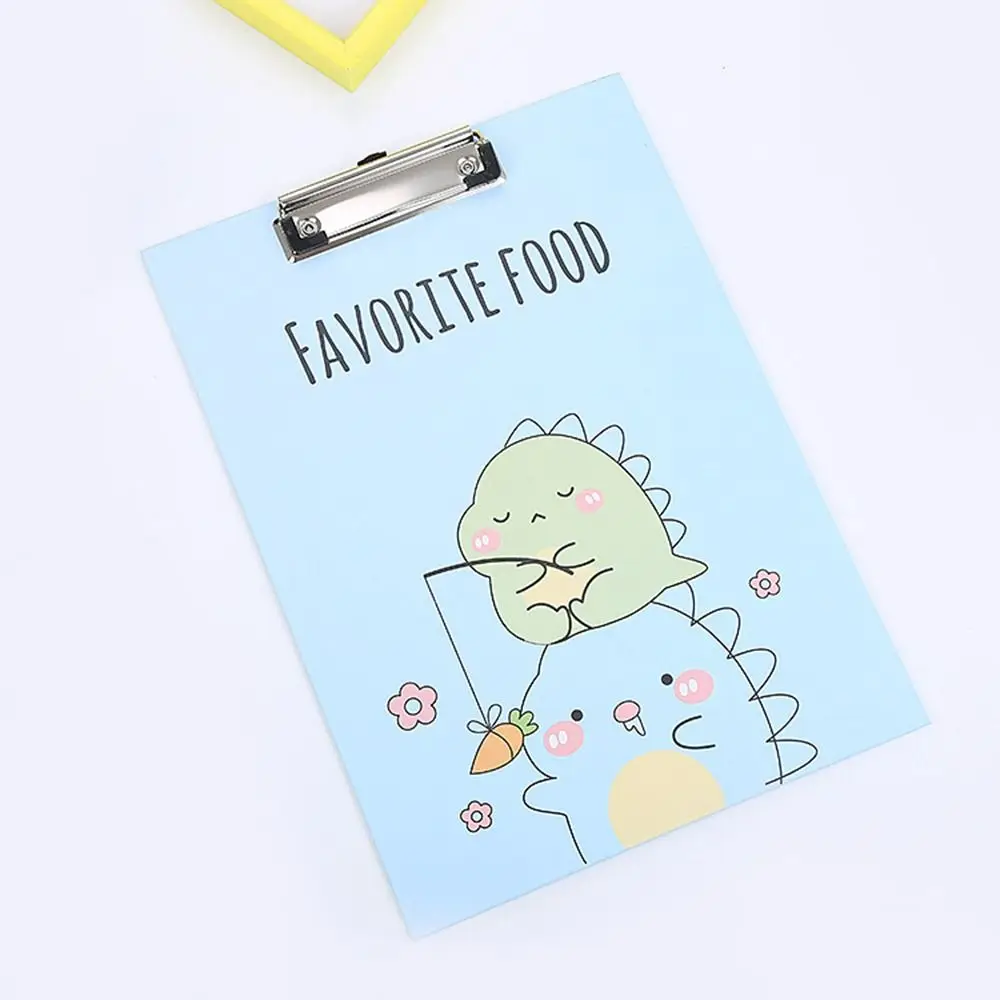 A4 Cartoon Clipboard Bill Clipboard Memo Pad Clip Folder Board Notebook File Writing Clamps Paper Holder