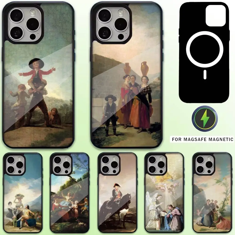 

Spain Francisco Goya Art Phone Case For iPhone17,16,15,14,13,12,11 Plus,Pro Max Magnetic For Magsafe Wireless Charging