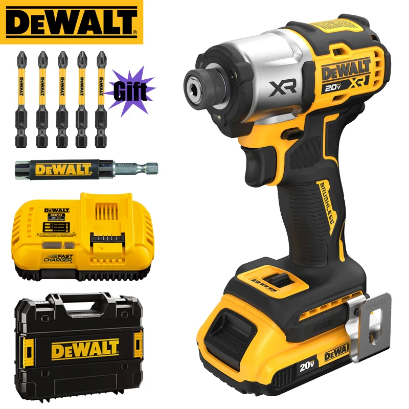 DEWALT DCF845 DCB203 Impact Electric Wrench 20V 2.0Ah Battery Sets Large Diameter Screws 3-Speed DCF887 Upgraded Drive Drill