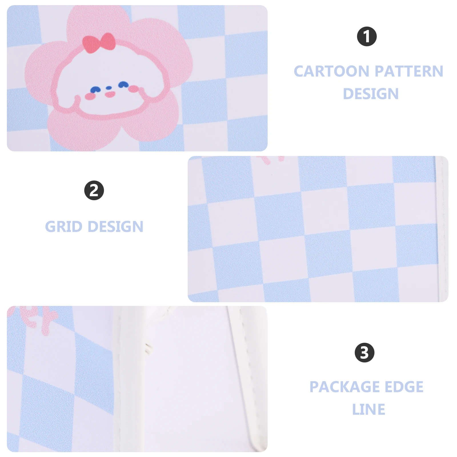 

Portable PU Pencil Bag Large Capacity Zipper Pencil Case Storage Pouch Pencils Holder Stationery Bag