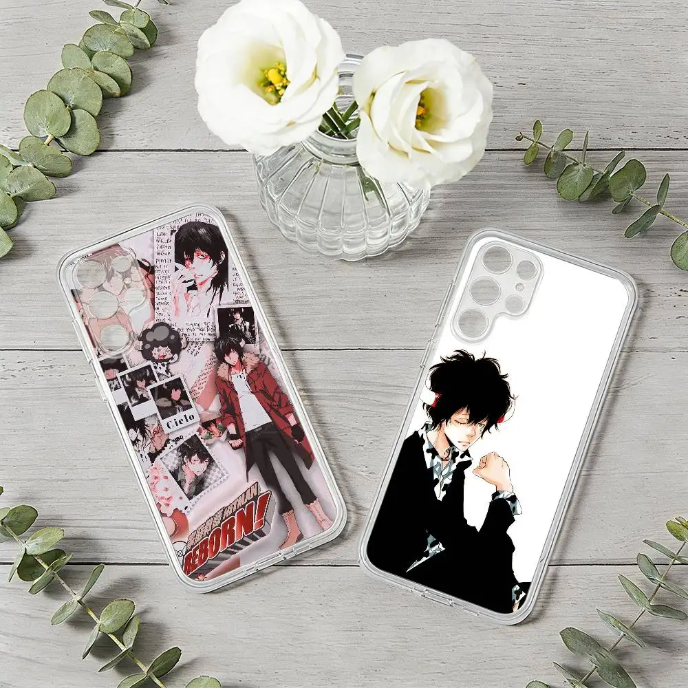 

H-HITMAN REBORN Phone Case For Samsung S26, S25,S24,S21,S22,S23,S30,Ultra,Plus,5G,Transparent Cover