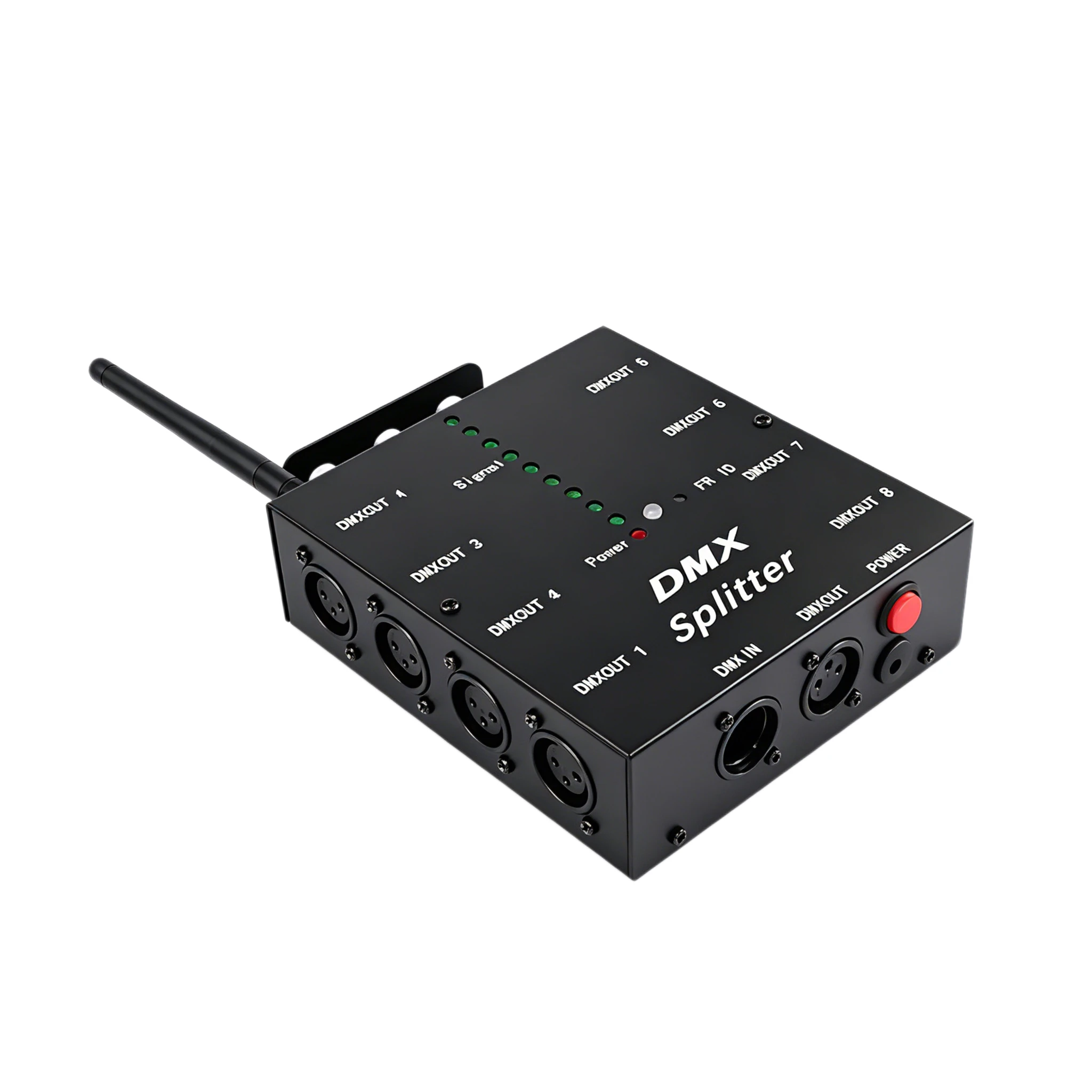 8-8CH Wireless DMX512 Splitter 3Pin Optical Isolation Amplifier for Disco Stage Lights