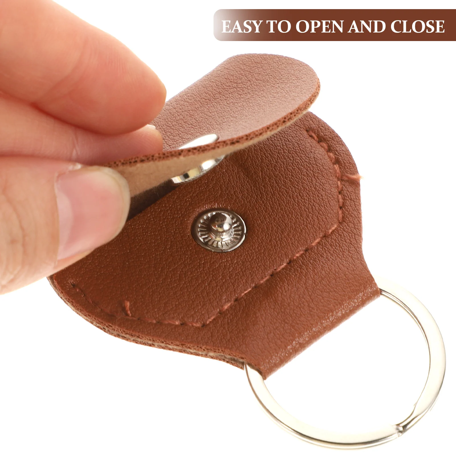

1 set 1 Set Guitar Pick Holder Portable Pu Plectrum Storage Bag Keychain Organizer For Guitar Ukulele Bass Picks Accessory