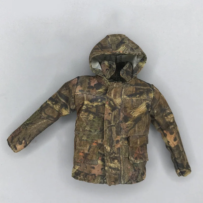 1/12 männer Mantel Taktische Weste Outdoor Camouflage Militär Kampf Zip Jacke Solide Kampf Stiefel Für 6'' Action Figur Körper Spielzeug