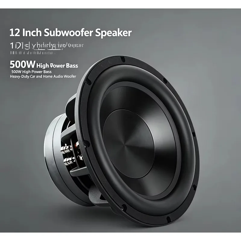 Heavy Duty 12 Inch Bass Subwoofer 500W Low Frequency Driver Sound System Replacement