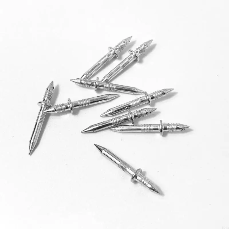 300Pcs Double Head Skirting Board Nails Skirting Special with Sleeve Skirting Thread Seamless Enduring