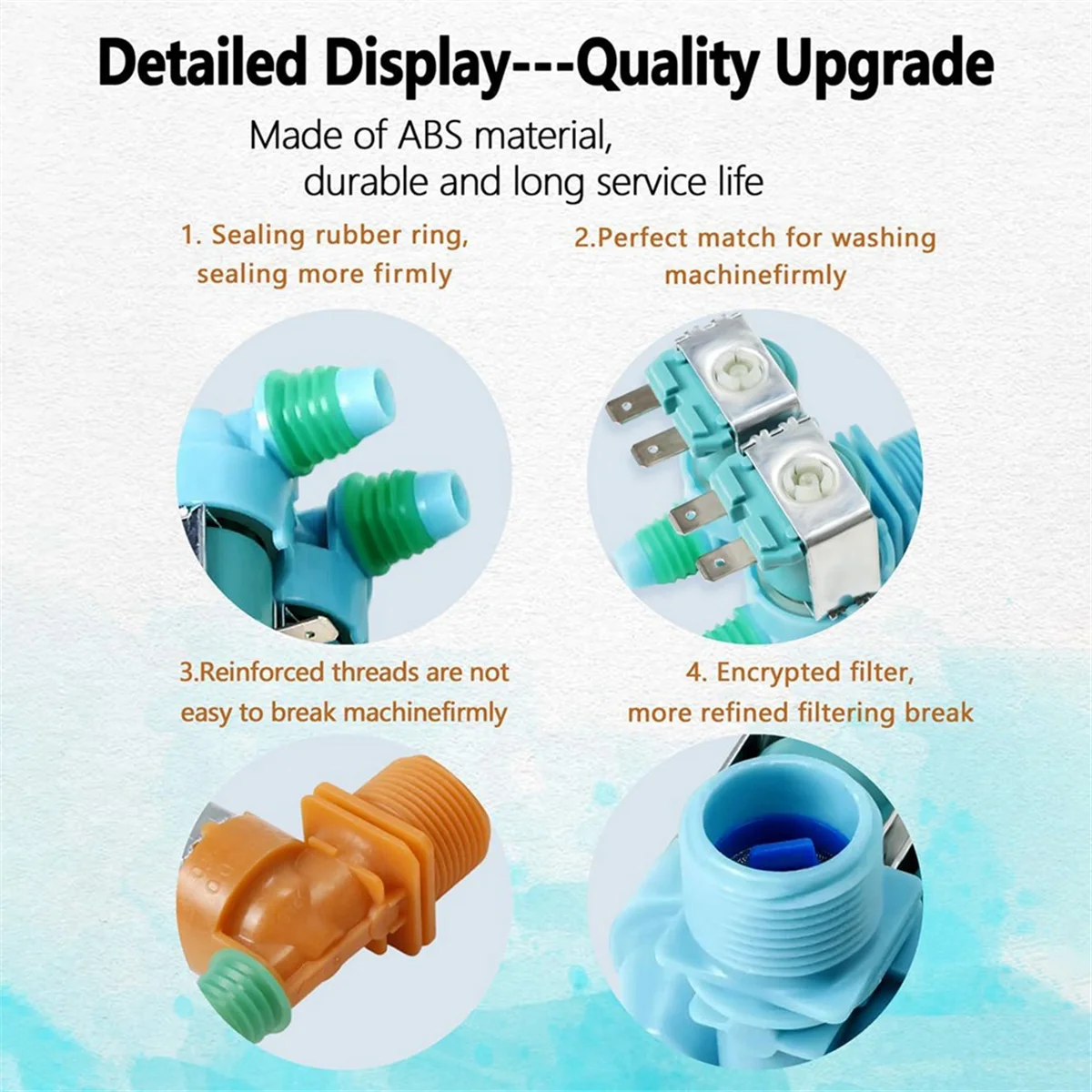 DC62-00311F&DC62-30314V صمام مدخل مياه الغسالة لغسالة سامسونج، استبدال AP 5966624   PS 11719654   EAP 11719654