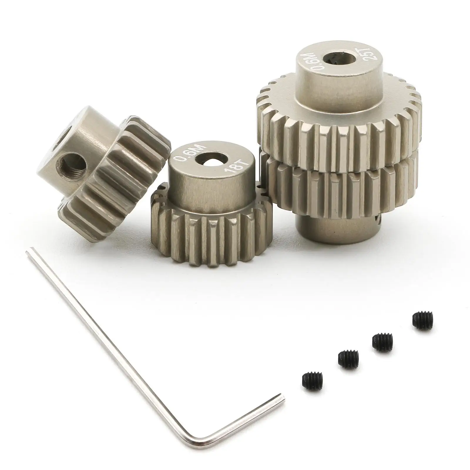 Rondsel Gear Sets Motor Gear Legering Reserveonderdelen Metalen Accessoires RC Gear voor TT01