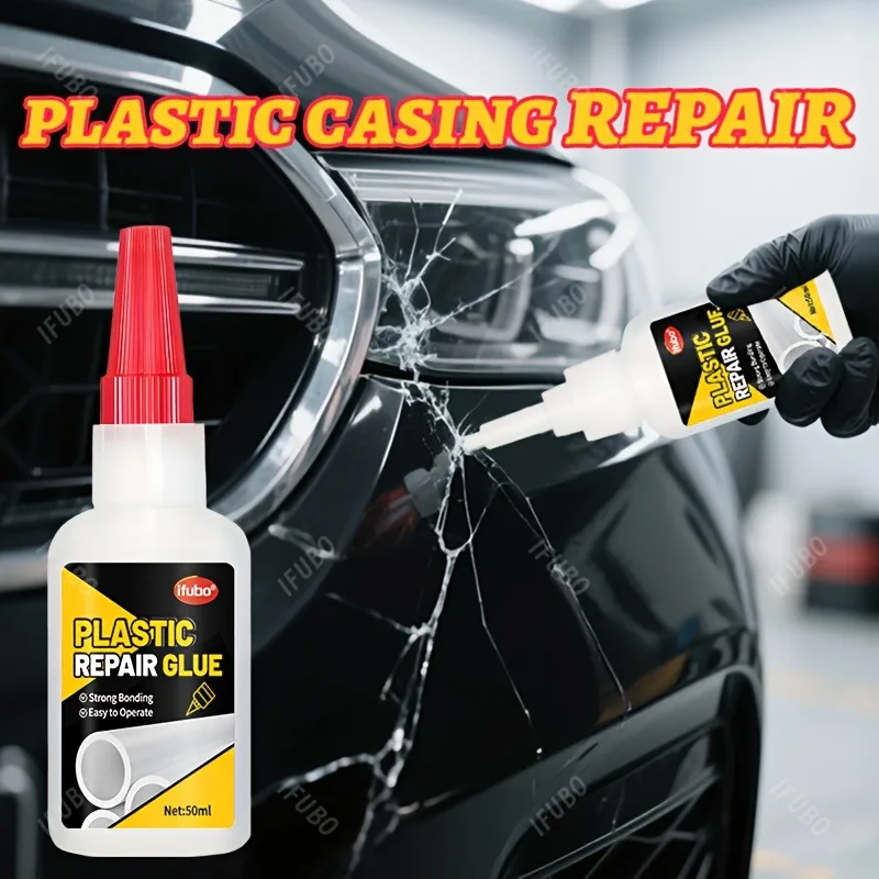 Car Bumper Special Glue: 3-Second Quick-Dry, High-Temp Oil-Proof Adhesive for Plastic/Metal Part Repairs