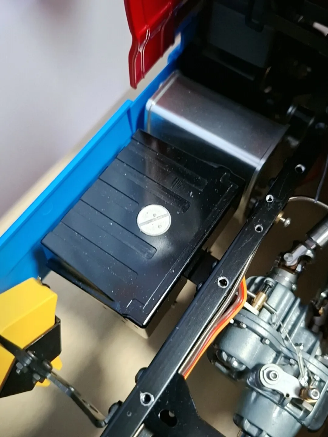 RC 1/14 LESU Metall-Batteriekasten Lufttank für Tamiya Hydraulikbagger, Lader, Muldenkipper, für MAN VOLVO Anhänger Kipper DIY-Teile – Detail 3