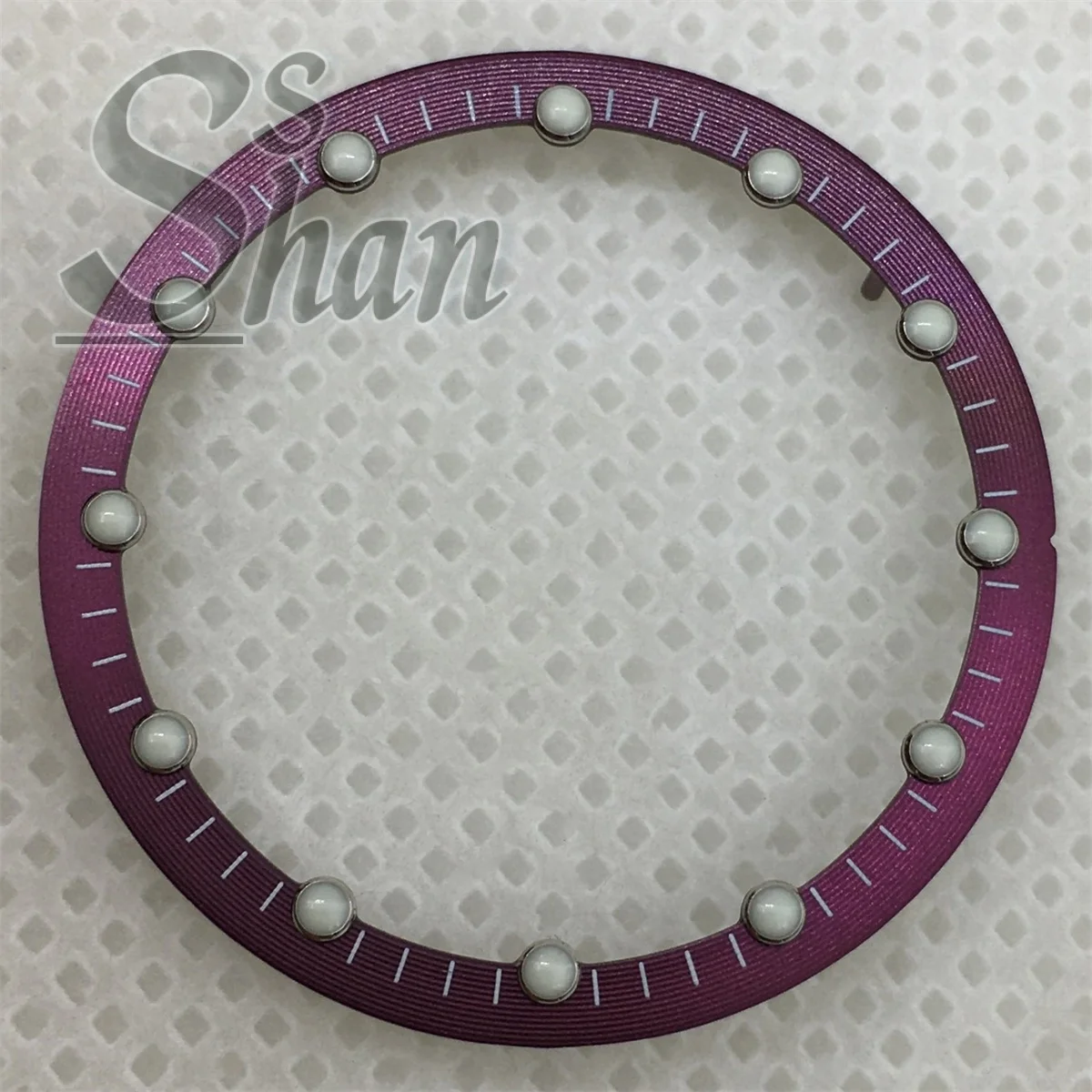 28.8mm Inner Shadow Dial Is Suitable for the NH70 NH72 Movement Skeleton Hollow Dial Ring Luminous Watch Accessory Part