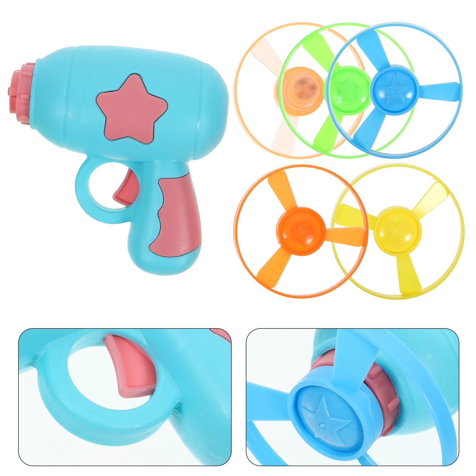 

1Set Cat Flying Disc Interactive Saucer Launcher Chasing Game Training Plaything Portable Outdoor Fun Helicopter Cat