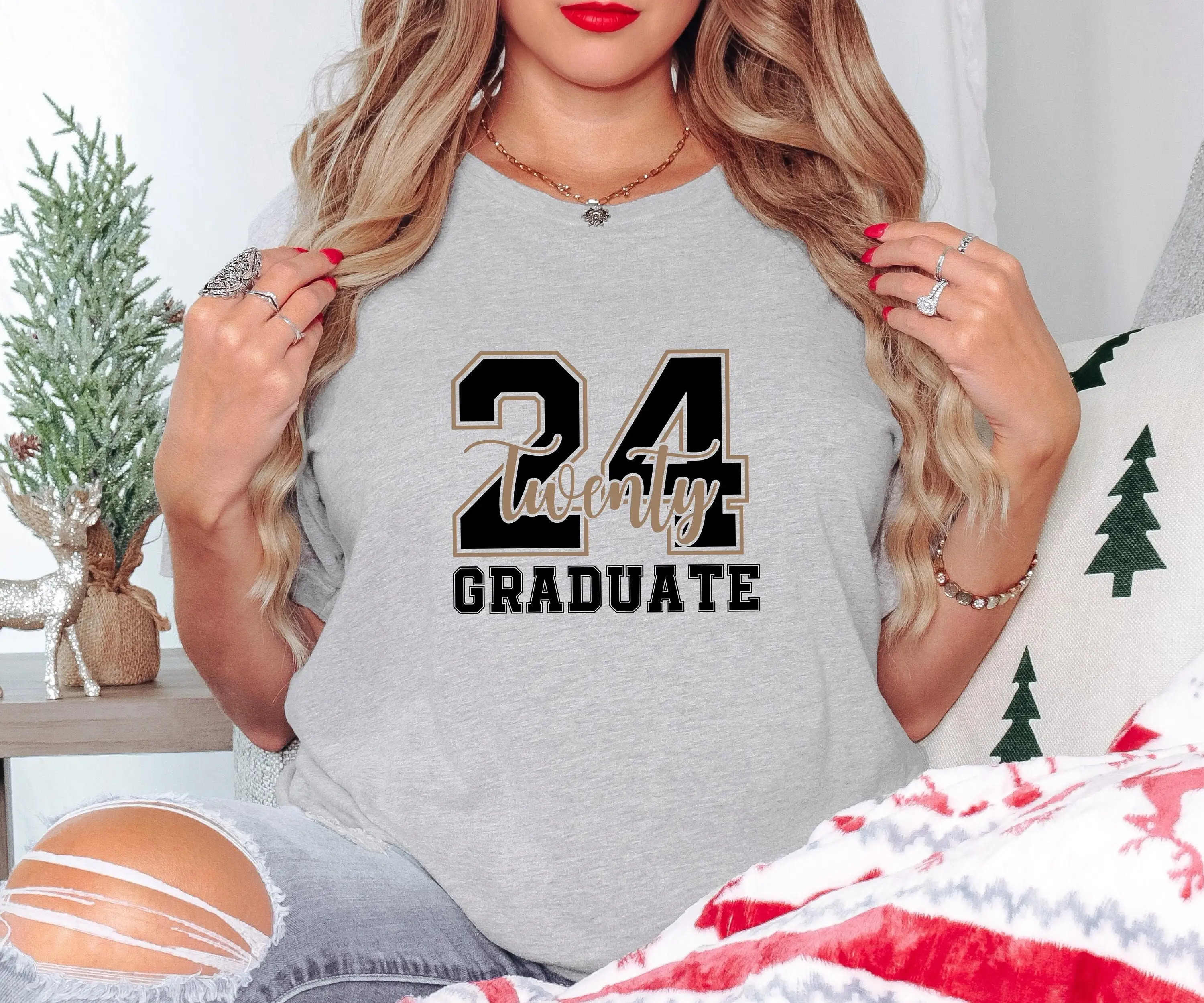 

Футболка для пожилых людей Twenty 24 2024, выпускной класс выпускной мамы