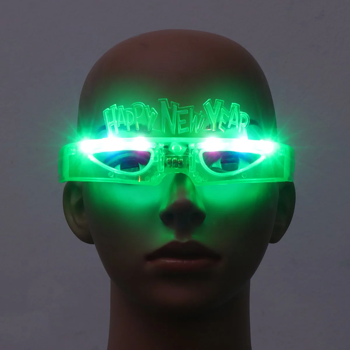 

3 PCS Glowing Glasses Party LED Happy New Year Decorations Eyeglasses Novelty Flashing