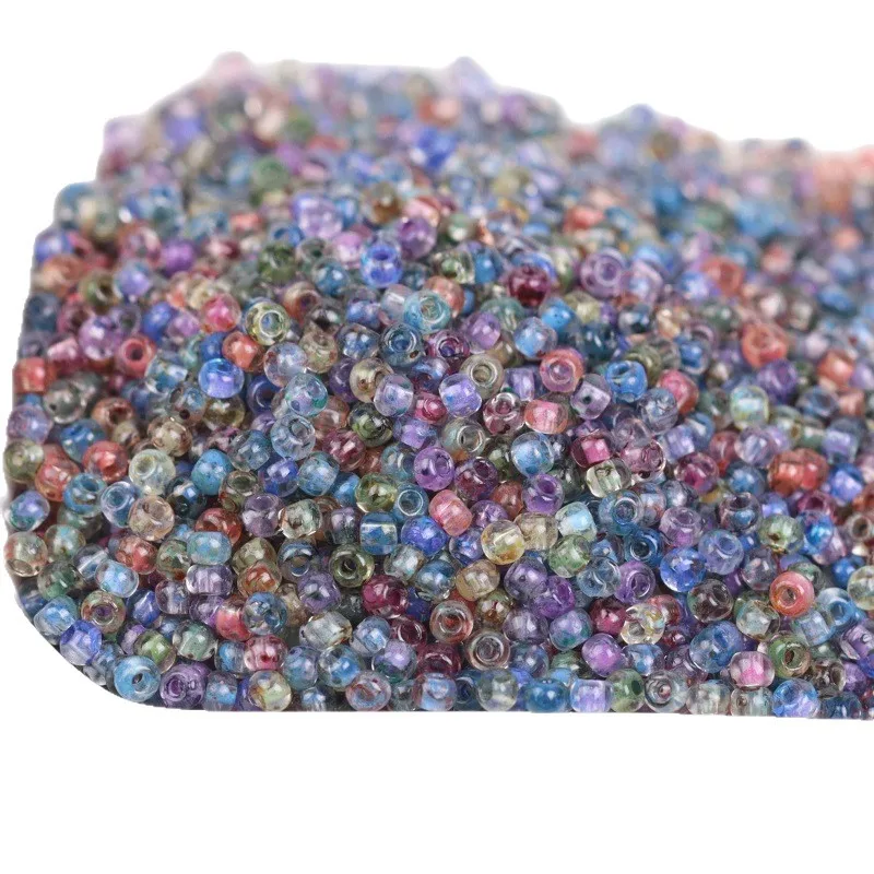 Perles de verre de 2 mm, de taille uniforme, tissées à la main, de style antique, de qualité supérieure, pour bricolage