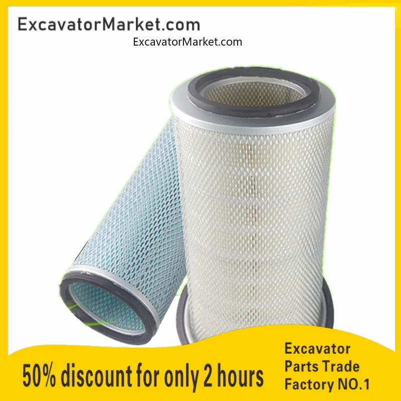 

For Daewoo Doosan DH215-7-9 220 225-9 258-7 Excavator air strain air filter filter element Excavator Accessories for excavator