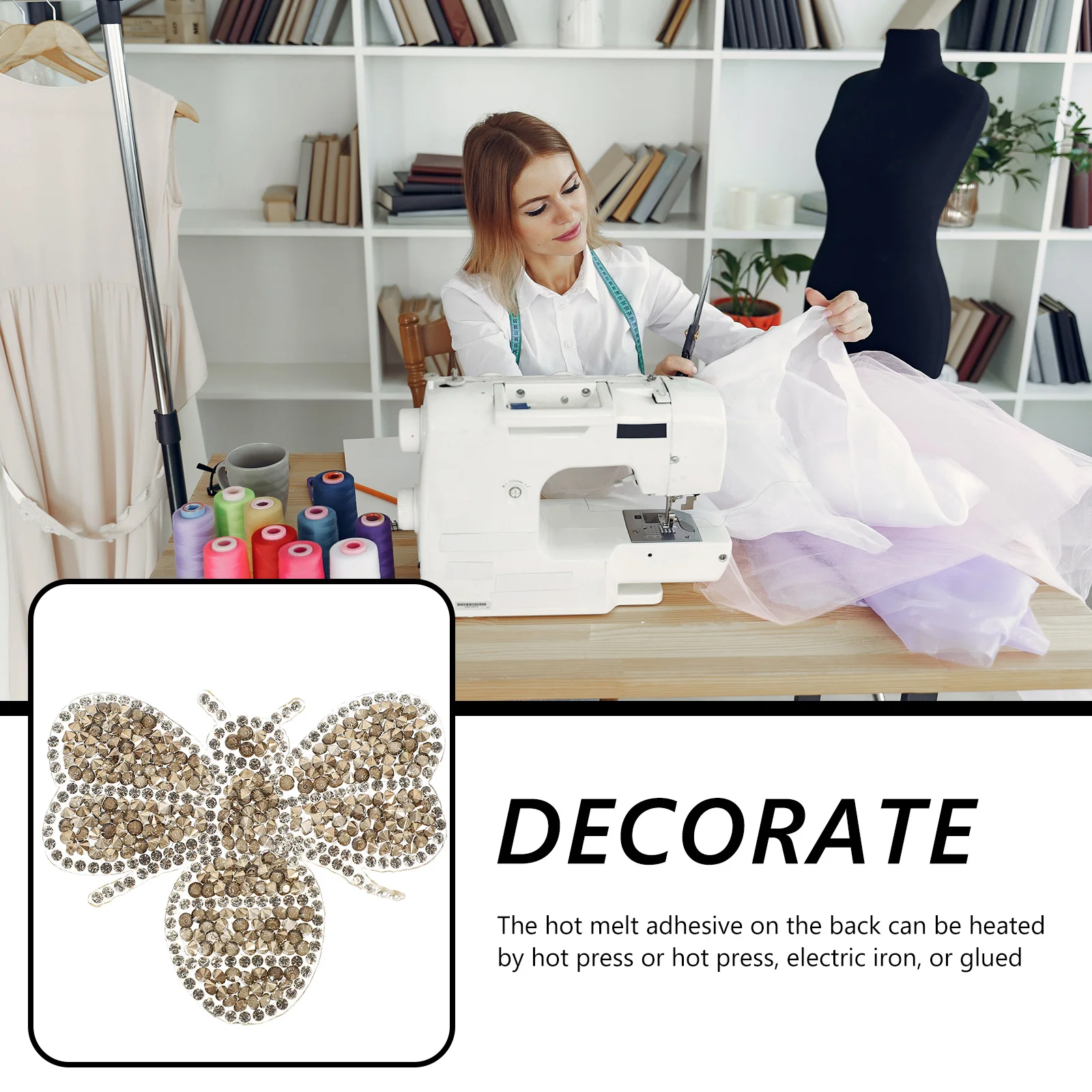 

10Pcs Iron-on Clothes Patches Wear-Resistant Decorative Coat Hat Patches Compact Small Multi-Function DIY Cartoon Accessories