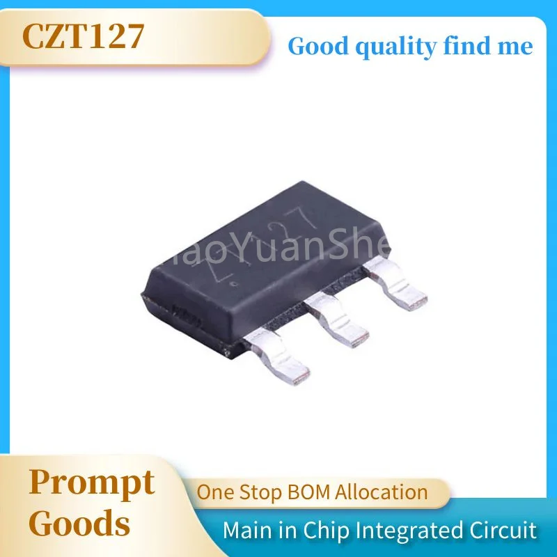 Brand new spot Czt127 ZT127 patch SOT-223100V 5A PNP Darlington transistor