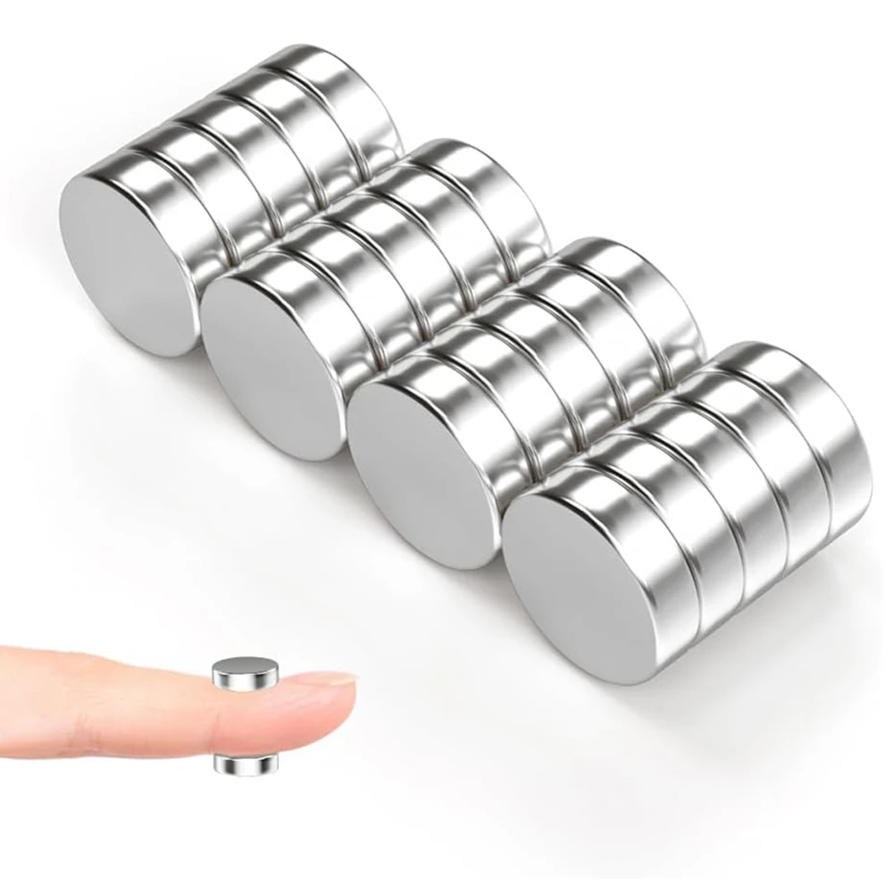 Round Magnet 15x4mm Permanent Super Strong Powerful Magnetic Disc for Fridge, DIY, Building, Scientific, Craft, Education