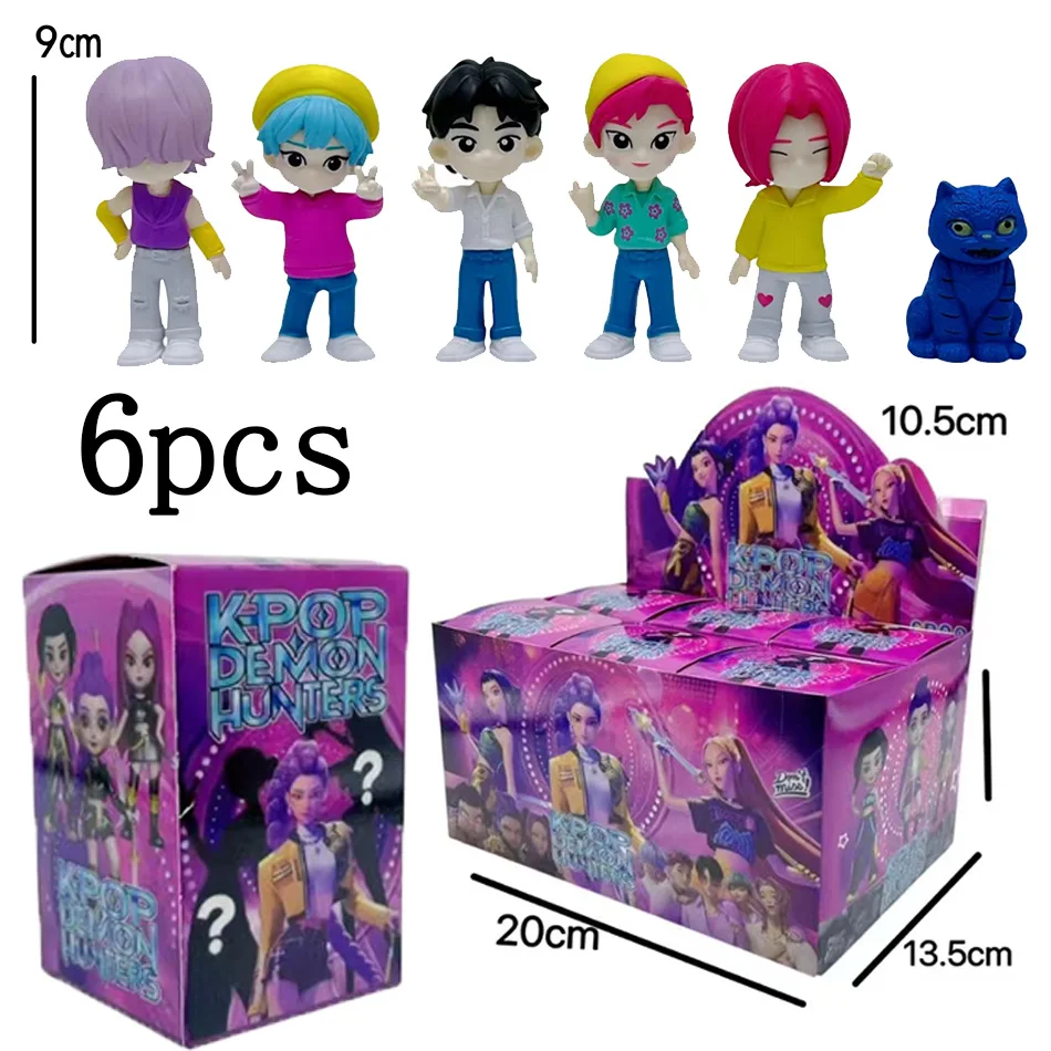 2025 أنيمي Kpop الشيطان هنتر صندوق أعمى أرقام صندوق مفاجأة التفكيك متعة حقيبة أعمى تمثال صغير الطرفية نموذج سطح المكتب