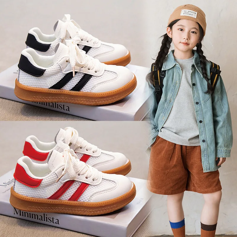 

Lightweight Kids Skate Shoes 2025 New Spring Boys Non-slip Sports Footwear Breathable Training Running Fashion Sneakers