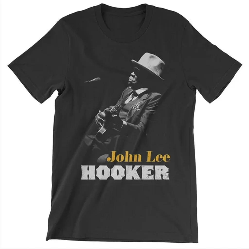 retro John Lee Hooker in concert black T shirt cotton All Sizes TA3624