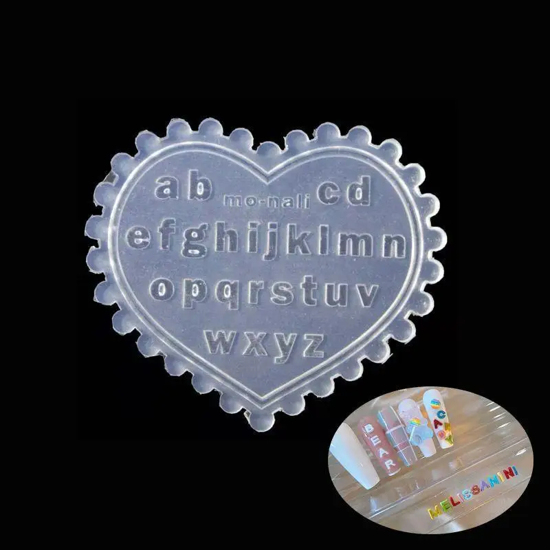3D Embossed Silicone Mold Gothic Cross Heart Butterfly Pattern for UV Resin Nail Art Home DIY Craft
