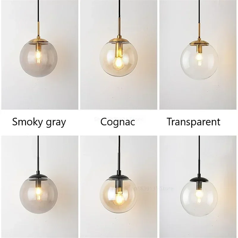 Imagem -04 - Nordic Moderno Vintage Lâmpadas de Parede Led Bola Vidro Espelho ao Lado do Quarto Luz Sala Estar Decoração Luzes Parede para Casa Luminárias