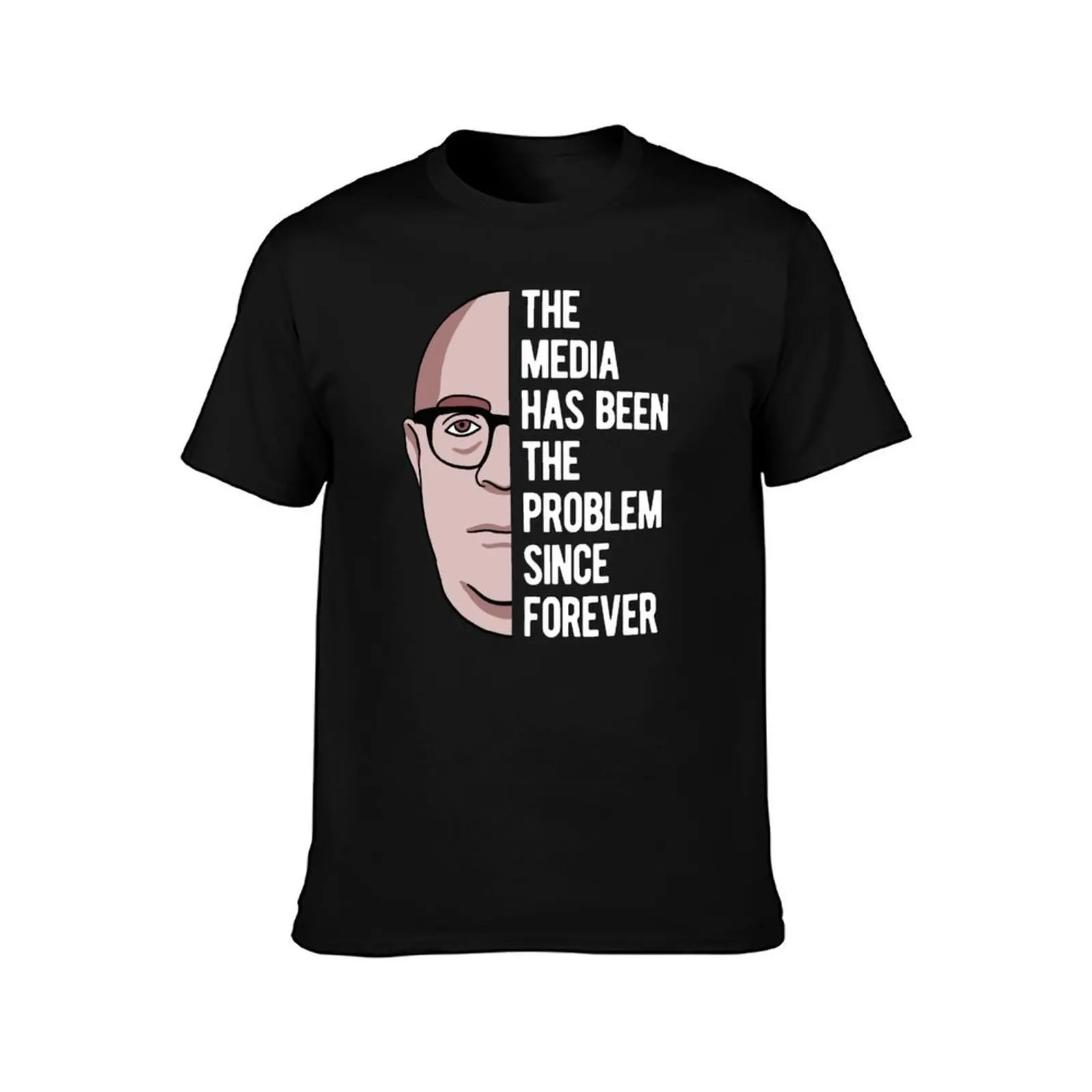 Theodor Adorno - Media Is The Problem - Philosophy T-Shirt Work Utility Casual Tee Shirt T-Shirt