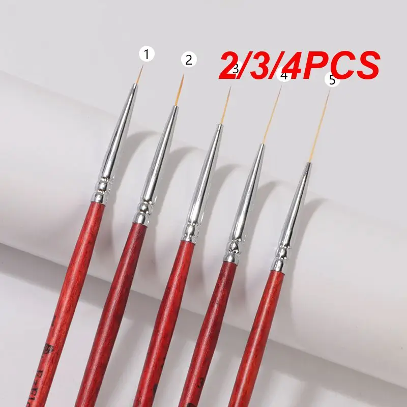 2/3/4PCS Nail Pencil Firm Flexible Can Be Used For A Long Time Will Not Fade Or Deform Nail Products Stroke Line Drawing Pen