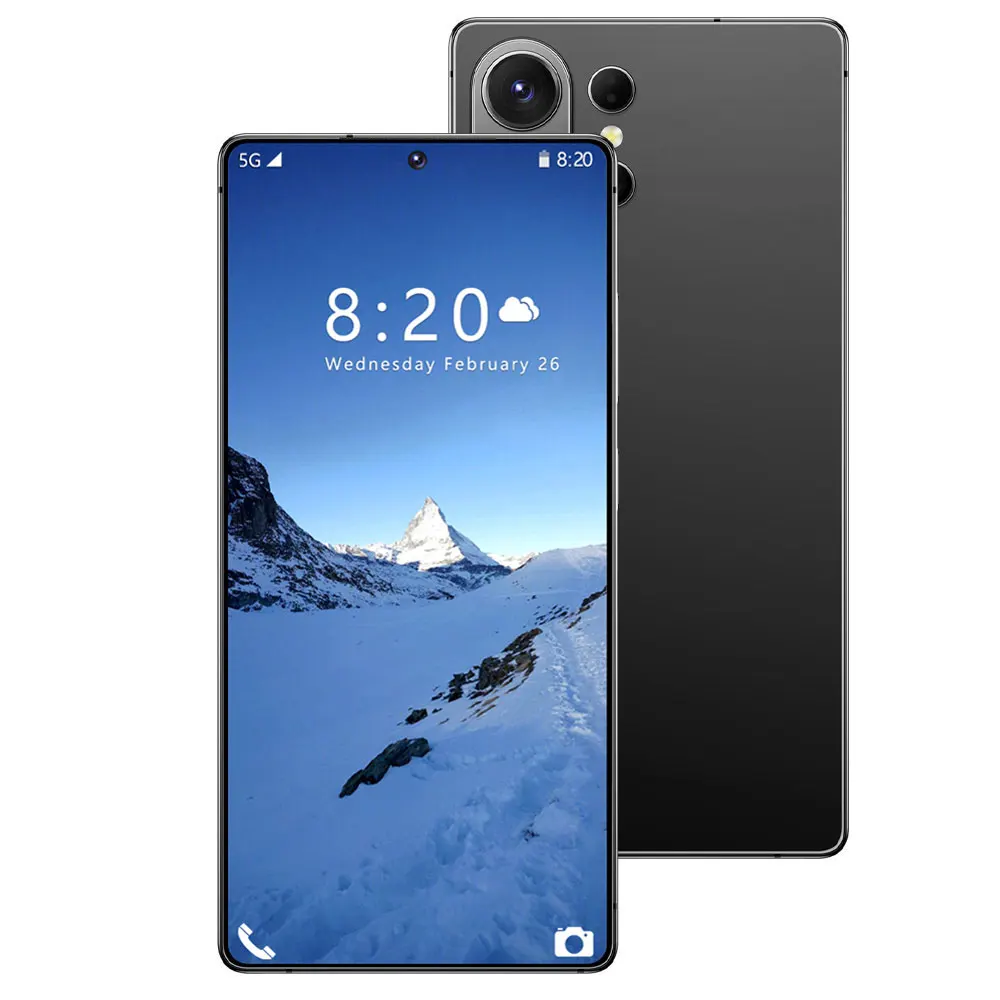K-Touch NEW 14T Pro Mobiele Telefoons Smartphone 7.3HD 5G Dual Card Dual Standby Goedkope Mobiele Telefoon 7800mAh Android 15 WIFI GPS Globale Versie Mobiele Telefoons Voor Mannen Vrouwen Cadeaus