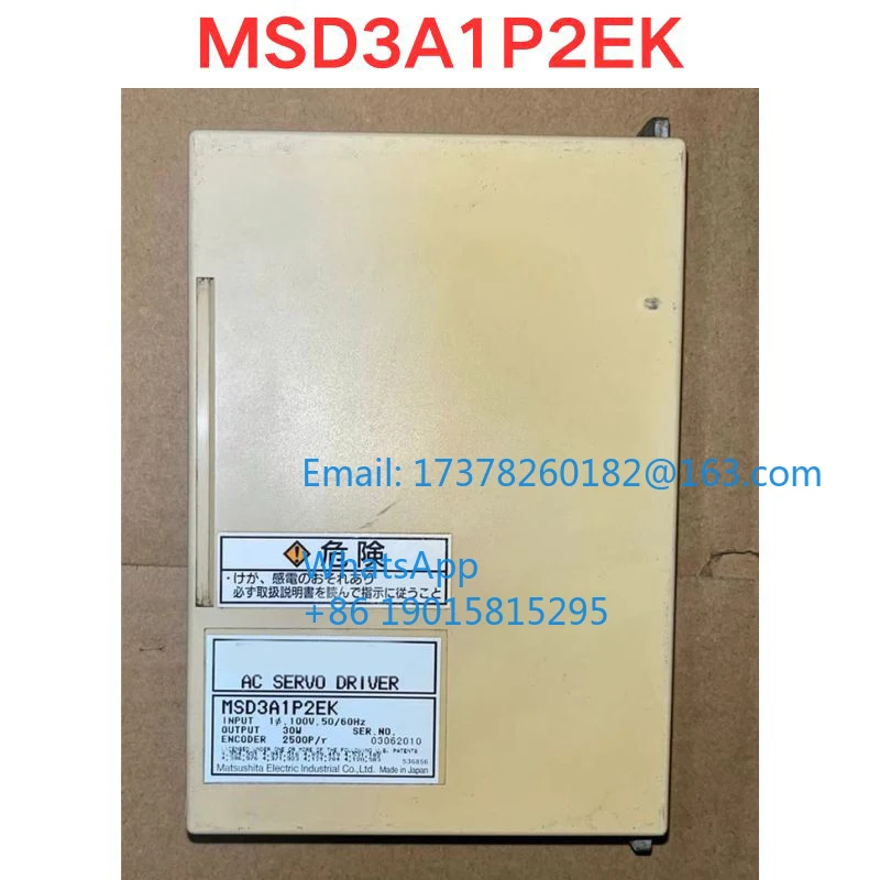 Verificação da função do servo driver MSD3A1P2EK usado OK