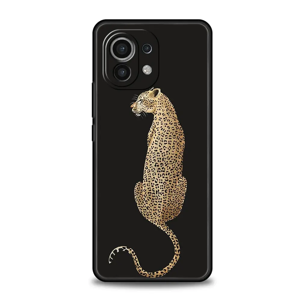 Fashion Tiger Leopard Print Phone Case For Xiaomi Mi 17 15T 15 14 14T 13T 12T Pro 12 13 Lite 5G 11T Poco X6 X7 X5 Pro Soft Cover