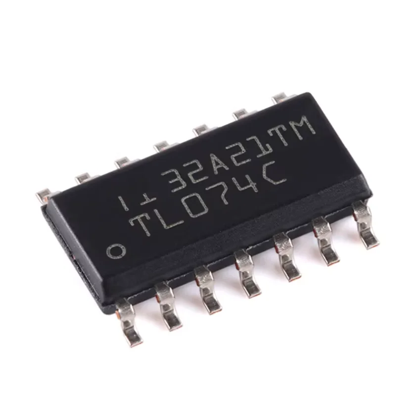 TL074C TL074CDR SOP14 SOIC14 NEW Original FET Input Op Amp 13V/us 3mV 65pA 5.25MHz Operational Amplifier IC OPAMP JFET 4 CIRCUIT
