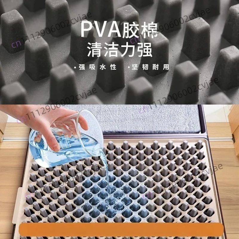 Household Door Mat Foot Mat Sole Cleaning Artifact Automatic Leave In Cleaning For Door Disinfection Wipe Sole Floor Mat