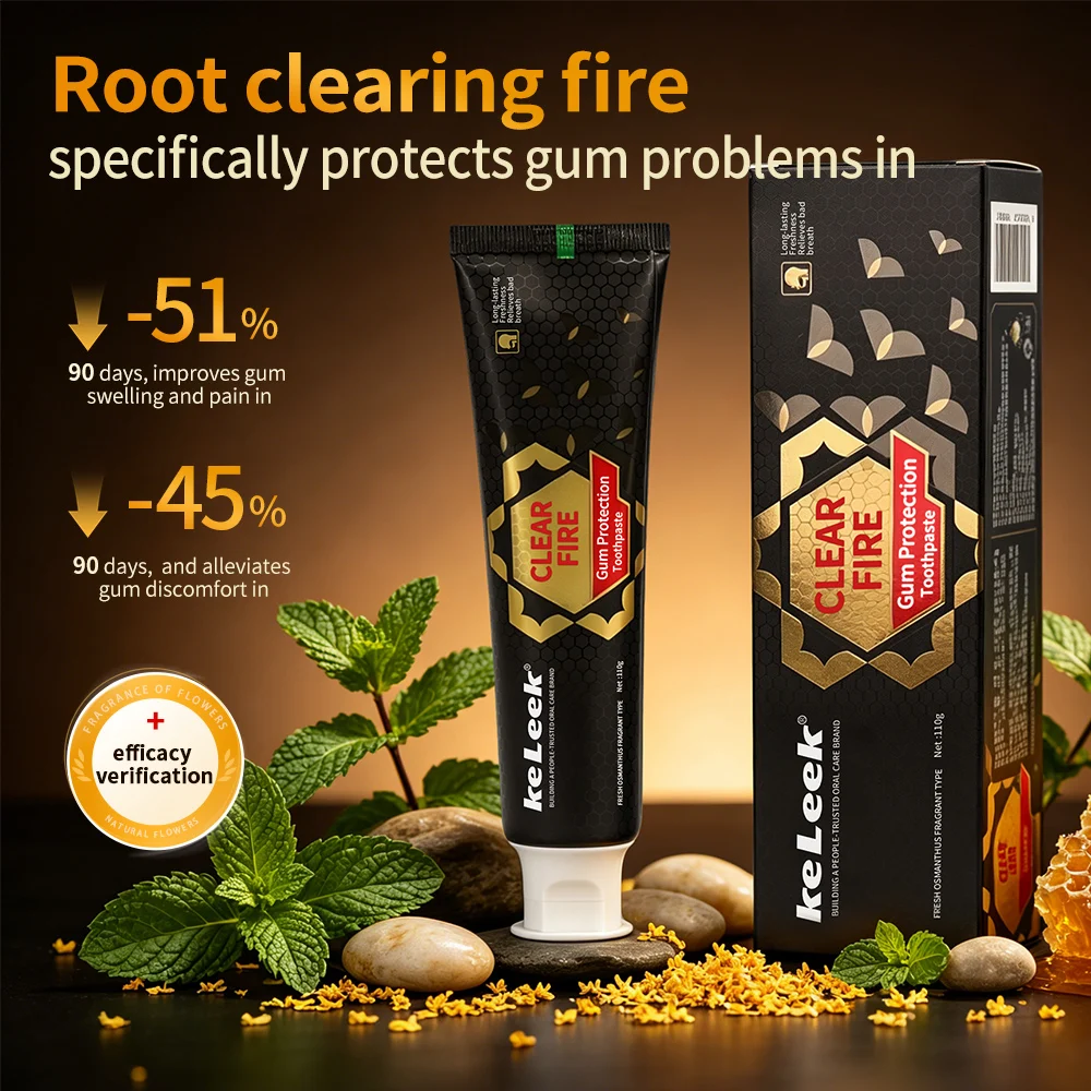 Teeth Whitening Effective - KeLeek gum care mint toothpaste deep